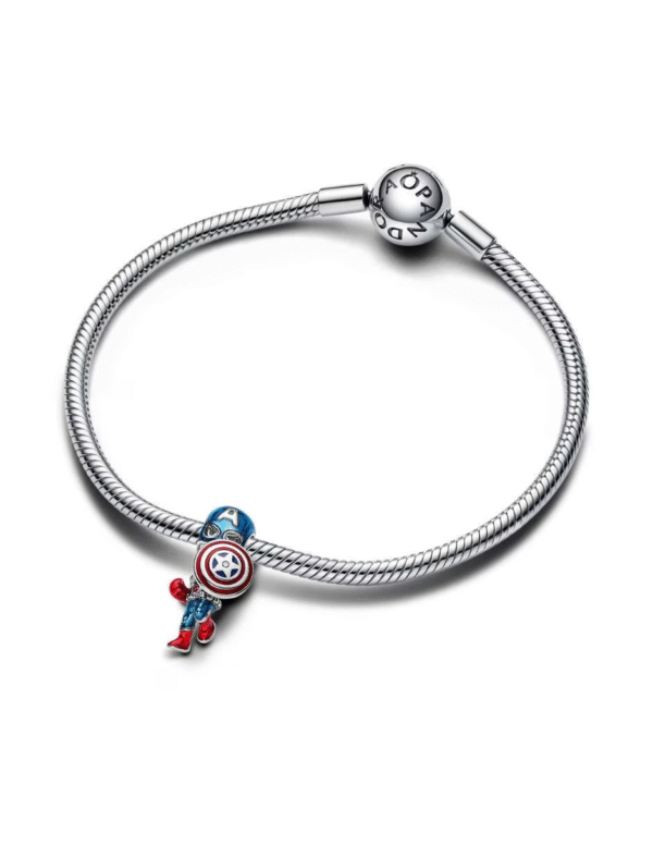 1150565673_3p.png Charm Plata 925 - Spiderman Capitán América de Marvel