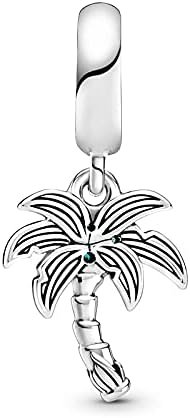 Charm Plata 925 - colgante palmera y cocos