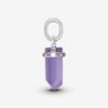 Charm Plata 925 - pendiente amuleto morado