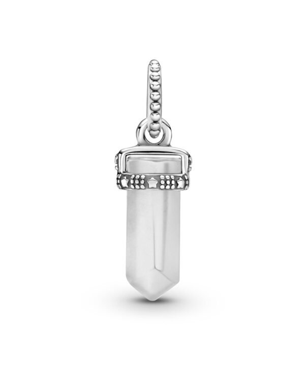 Charm Plata 925 - pendiente amuleto blanco