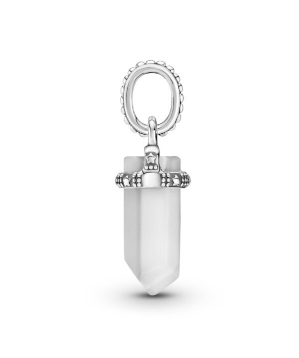 Charm Plata 925 - pendiente amuleto blanco
