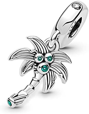 Charm Plata 925 - colgante palmera y cocos