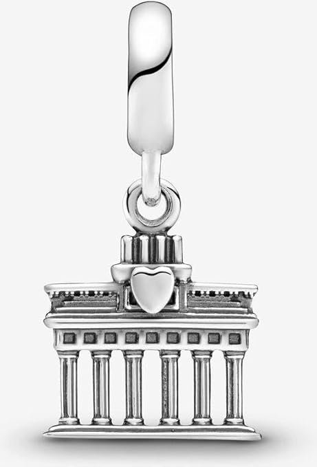 Charm Plata 925 - Colgante Puerta De Brandeburgo En Berlín
