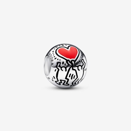 Charm Plata 925 - Keith Haring x Pandora Amor y Figuras
