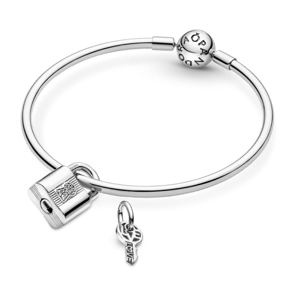 790088C01_5.png Charm Plata 925 - Colgante Candado Y Llave