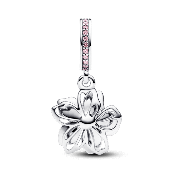 790667C01_2.png Charm Plata 925 - Colgante Flor rosa de Cerezo