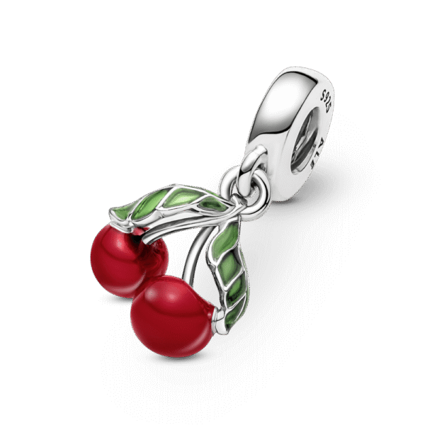791583C01_4.png Charm Plata 925 - colgante Cerezas asimétricas