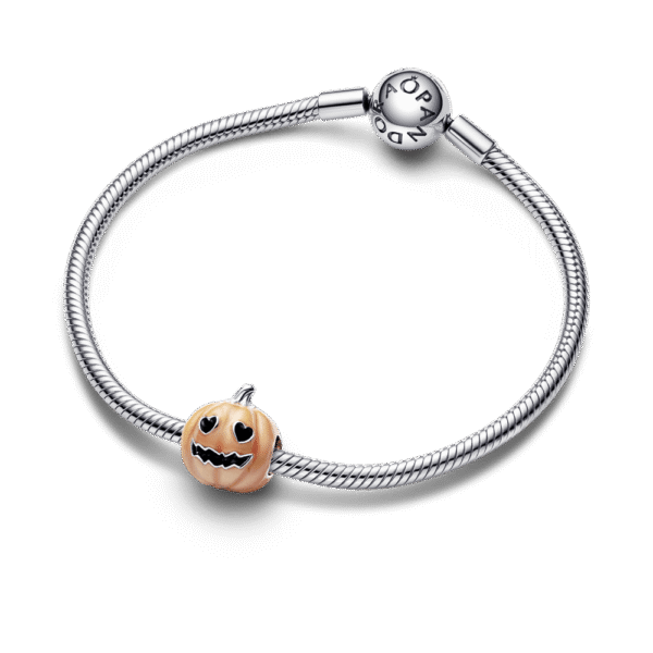 792291C01_3.png Charm Plata 925 - Calabaza Espeluznante que brilla en la oscuridad