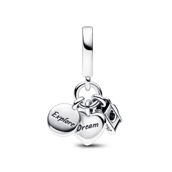 792703C01_2.png Charm Plata 925 - Colgante Triple Cámara, Corazón y Brújula