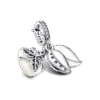 793200C01_3.png Charm Plata 925 - Colgante Doble Rosa Blanca Floreciendo