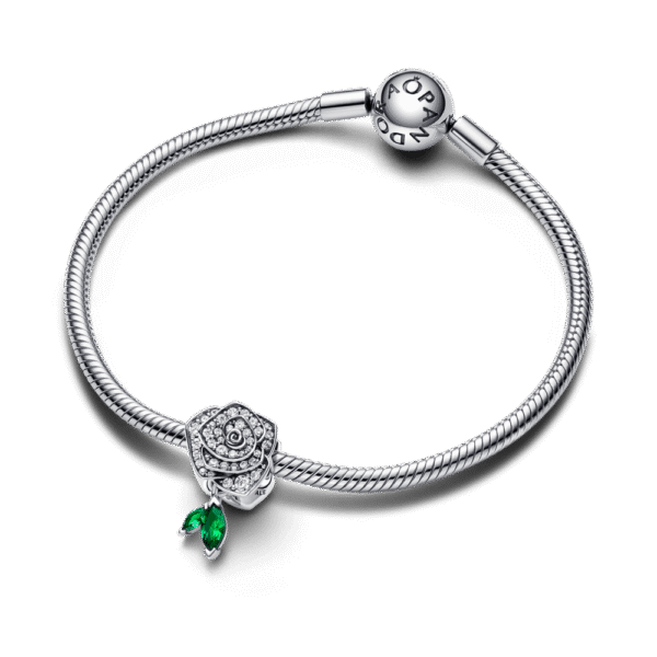 793201C01_3.png Charm Plata 925 - Rosa Floreciendo Brillante