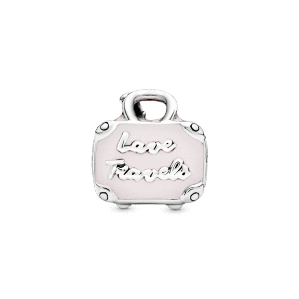 Charm Plata 925 - Bolsa de viaje rosa