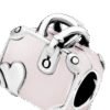 Charm Plata 925 - Bolsa de viaje rosa