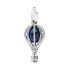 798064NMB_1.png Charm Plata 925 - Colgante De Viaje Globo Aerostático Azul Oscuro
