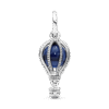 798064NMB_2.png Charm Plata 925 - Colgante De Viaje Globo Aerostático Azul Oscuro