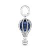 798064NMB_3.png Charm Plata 925 - Colgante De Viaje Globo Aerostático Azul Oscuro