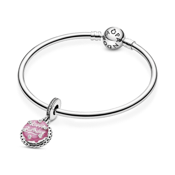 798888C01_5.png Charm Plata 925 - colgante Pastel de cumpleaños rosa