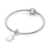 798939C02_5.png Charm Plata 925 - colgante Tortuga de mar rosa de cristal Murano