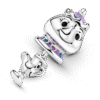 799015C01_4.png Charm Plata 925 - Colgante En Plata De Ley Sra. Potts Y Chip La Bella Y La Bestia De Disney
