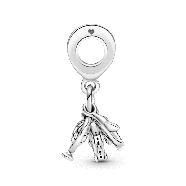 799435C01_3.png Charm Plata 925 - Colgante Avión, Globo Y Maleta