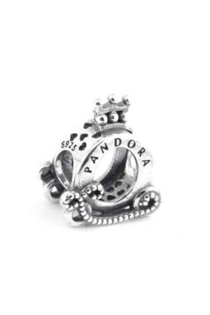 C100.jpg Charm Plata 925 - Carroza Corona Pandora