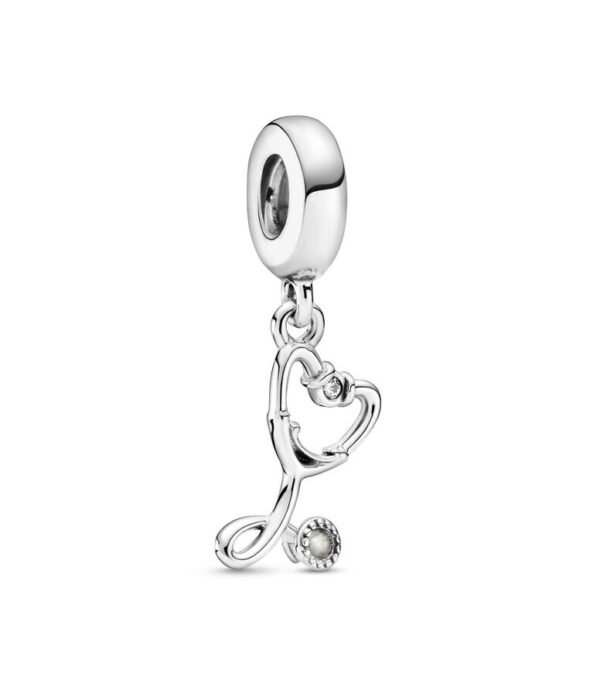 C106.jpg Charm Plata 925 - colgante Estetoscopio Doctor