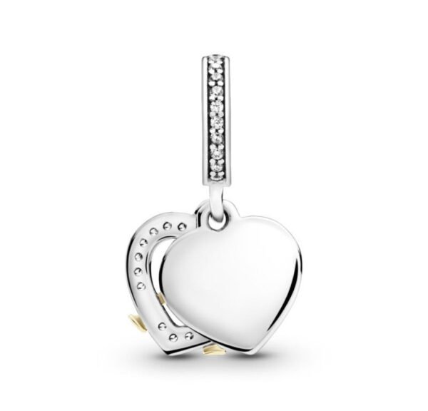 C111.1.jpg Charm Plata 925 - Colgante Feliz Aniversario En Dos Tonos