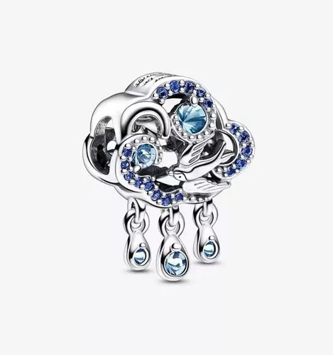 C115.jpg Charm Plata 925 -  de nube y golondrina