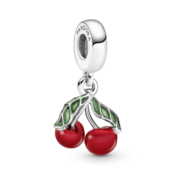 C117.png Charm Plata 925 - colgante Cerezas asimétricas