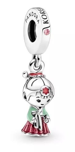 Charm Plata 925 - Muñeca Koreana