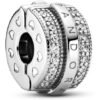 C136.jpg Charm Plata 925 - Clip de seguridad con circonitas