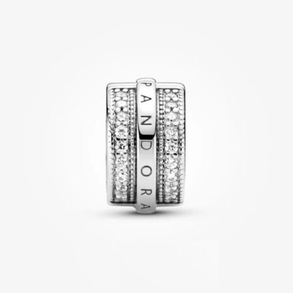 C136.2.jpg Charm Plata 925 - Clip de seguridad con circonitas