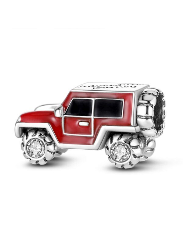 Charm Plata 925 - Hummer roja