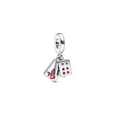 C150.jpg Charm Plata 925 -  Colgante Triple Mahjong