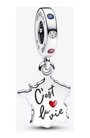 Charm Plata 925 - colgante C'est La Vie - Así es la vida