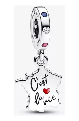 C158.jpg Charm Plata 925 - colgante C'est La Vie - Así es la vida