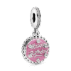 C17.png Charm Plata 925 - colgante Pastel de cumpleaños rosa
