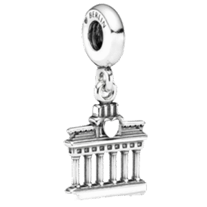 C175.png Charm Plata 925 - Colgante Puerta De Brandeburgo En Berlín