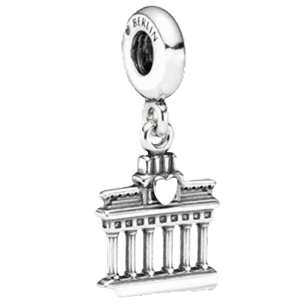 Charm Plata 925 - Colgante Puerta De Brandeburgo En Berlín