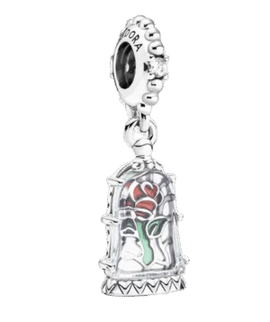C216.1.png Charm Plata 925 - Rosa La Bella Y La Bestia