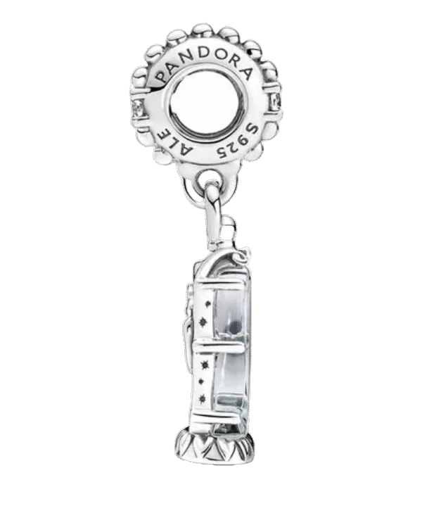 Charm Plata 925 - Rosa La Bella Y La Bestia