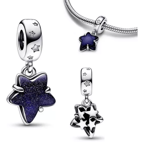 Charm Plata 925 - Estrella Azul Marino