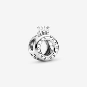 Charm Plata 925 - redondo corona pandora