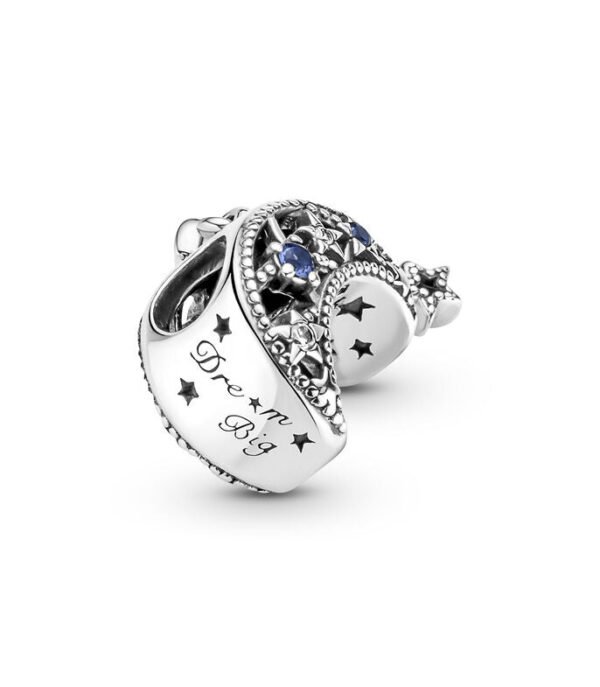 Charm Plata 925 - Luna Con Estrellas