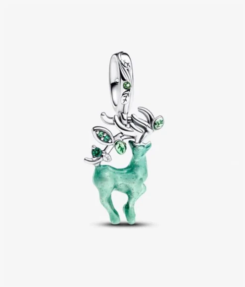 Charm Plata 925 - Alce Verde Brilla En La Oscuridad