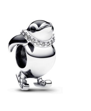 Charm Plata 925 - Pingüino Esquiador