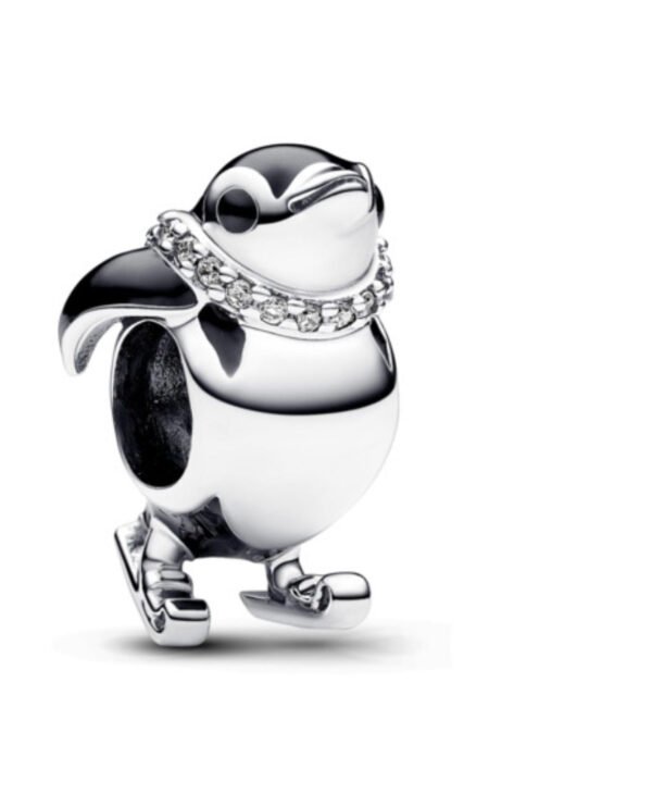 Charm Plata 925 - Pingüino Esquiador