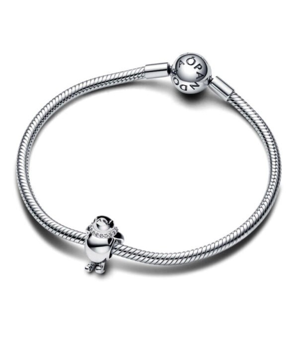 Charm Plata 925 - Pingüino Esquiador