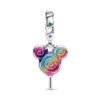 Charm Plata 925 - Paleta Mickey Gay Orgullo Arcoiris