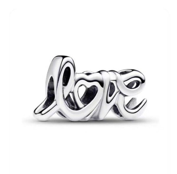 Charm Plata 925 - Love Palabra Manuscrita